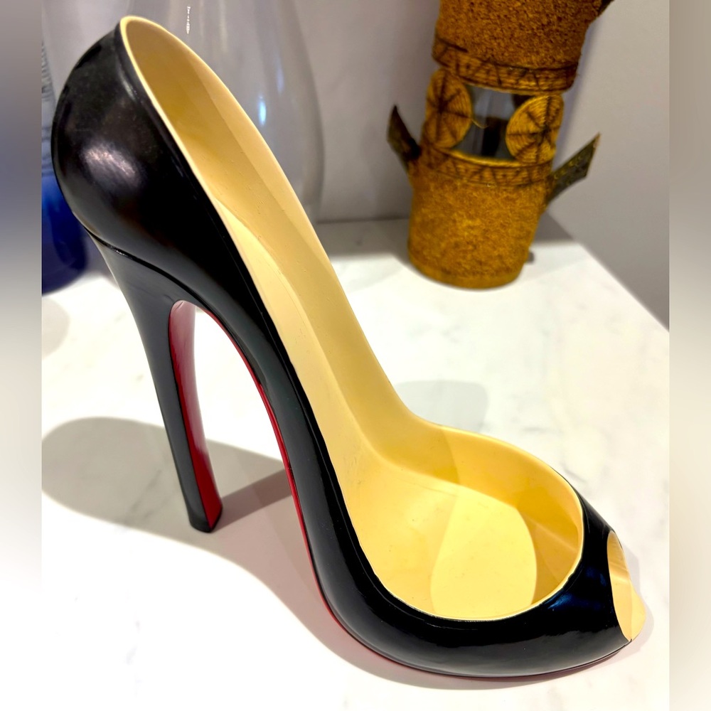 Wine Bottle Holder - Peep Toe Stiletto Shoe